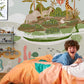 Turtle Land on the Sea Wallpaper Mural for Use in Interior Design of Bedrooms