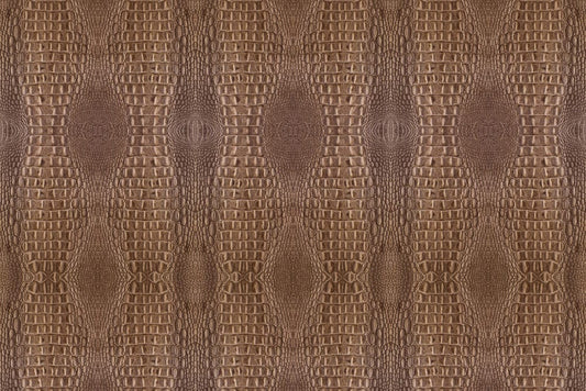 A brown python skin animal wallpaper mural that runs vertically for use in interior decor.