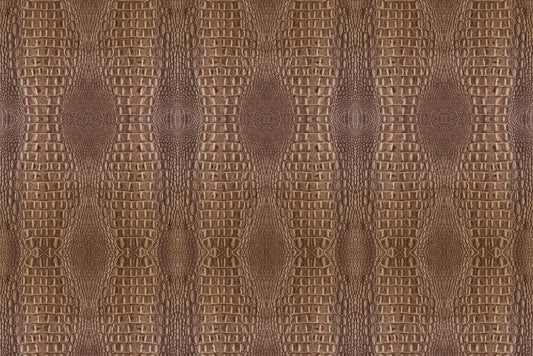 A brown python skin animal wallpaper mural that runs vertically for use in interior decor.