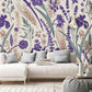 Home Decoration Featuring a Wheat and Lavender Wallpaper Mural