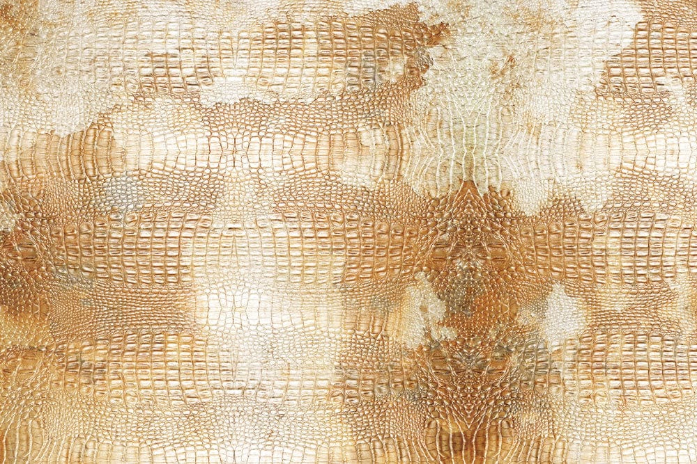 Gold Crocodile Texture Luxury Mural Wallpaper