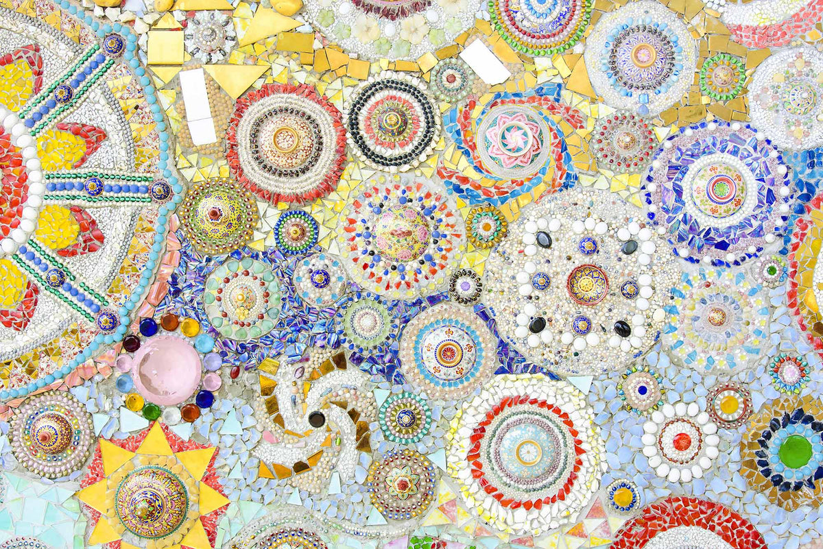 Colorful Mosaic Abstract Art Mural Wallpaper