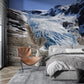 cool landscape of  snow mountain scenic wall murals