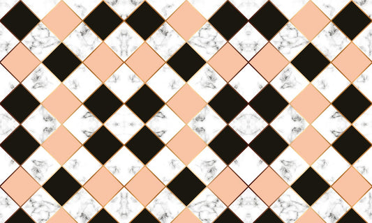 Marble Wallpaper Mural with a Mixed Pattern