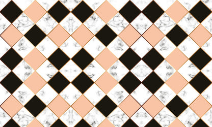 Marble Wallpaper Mural with a Mixed Pattern