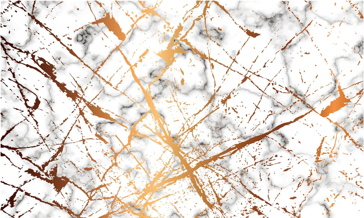 Gold Marble Vein Abstract Mural Wallpaper