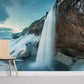 iceberg cliff waterfall wallpaper mural for room