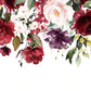 Wallpaper mural with vibrantly coloured flowering shrubs for home décor