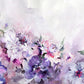 stunning flower wallpaper in a deep purple colour for use in interior design