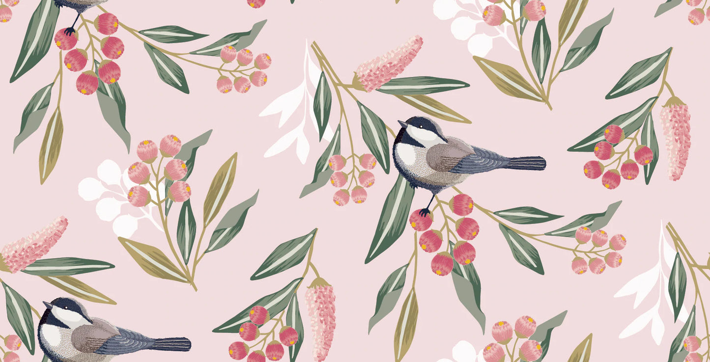 Branches & Sparrows Wallpaper Mural for the Bedroom