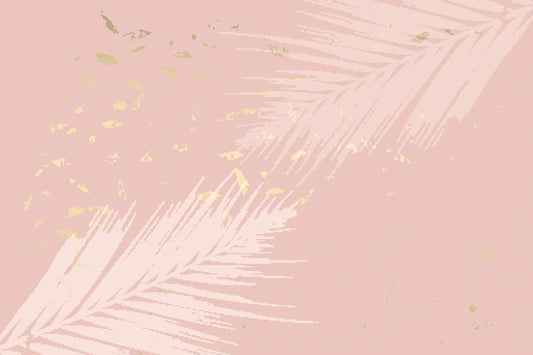 Design of a wallpaper with pink leaves for your house.