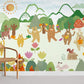 bears and forest view wallpaper mural 