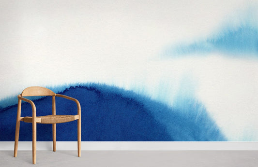 Ombre Ocean Blue Wall Mural For Room