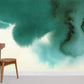 Ombre Green Ink Wall Mural For Room