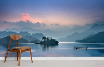 Serene Lake Landscape Wallpaper Mural