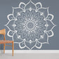 white house wall murals with Mandala patterns