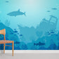 wallpaper depicting an aquatic scene for the house