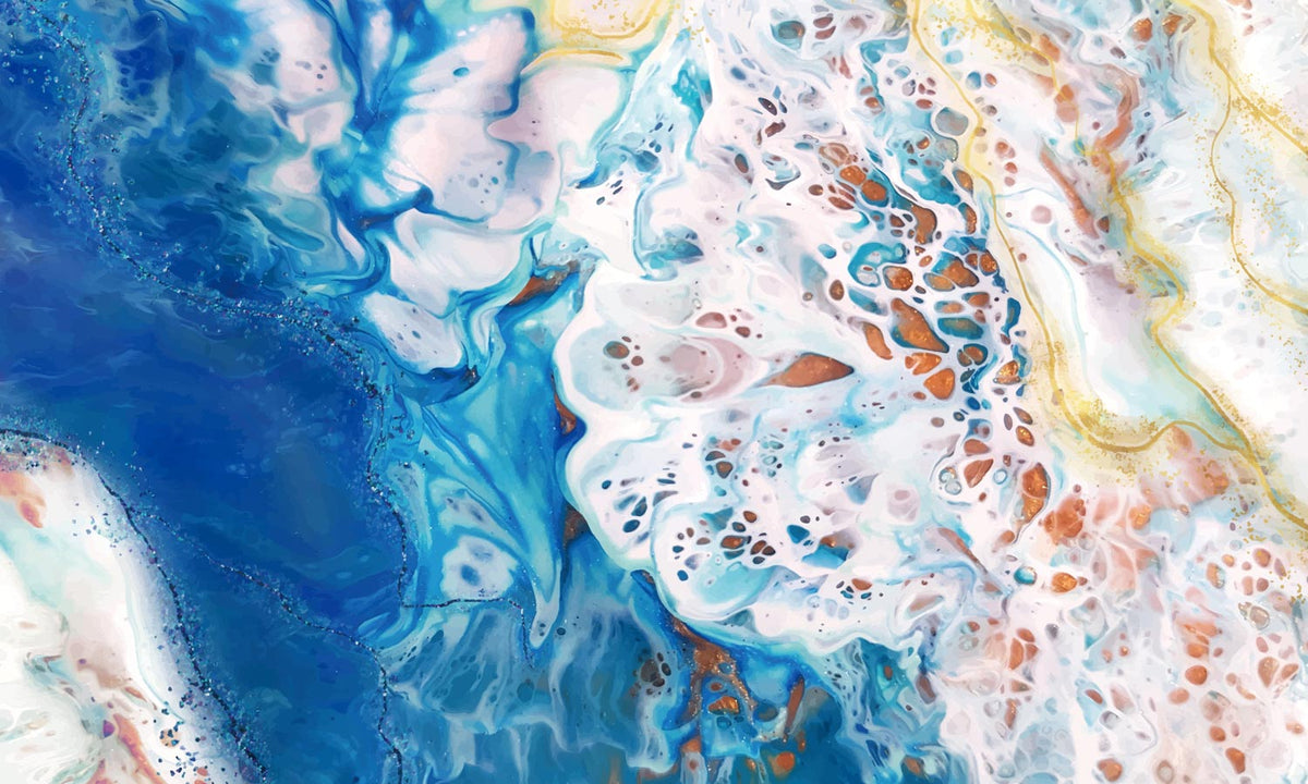 Abstract Swirl Marble Effect Wallpaper
