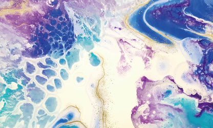 Ocean World Marble Wallpaper Mural for Interior Design of Homes and Businesses