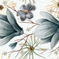 Floral scene wallpaper mural for use in interior decoration
