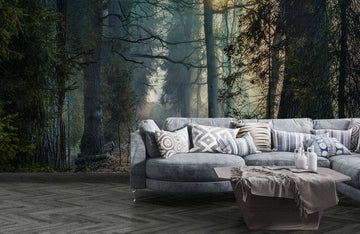 Enchanted Forest Path Mural Wallpaper