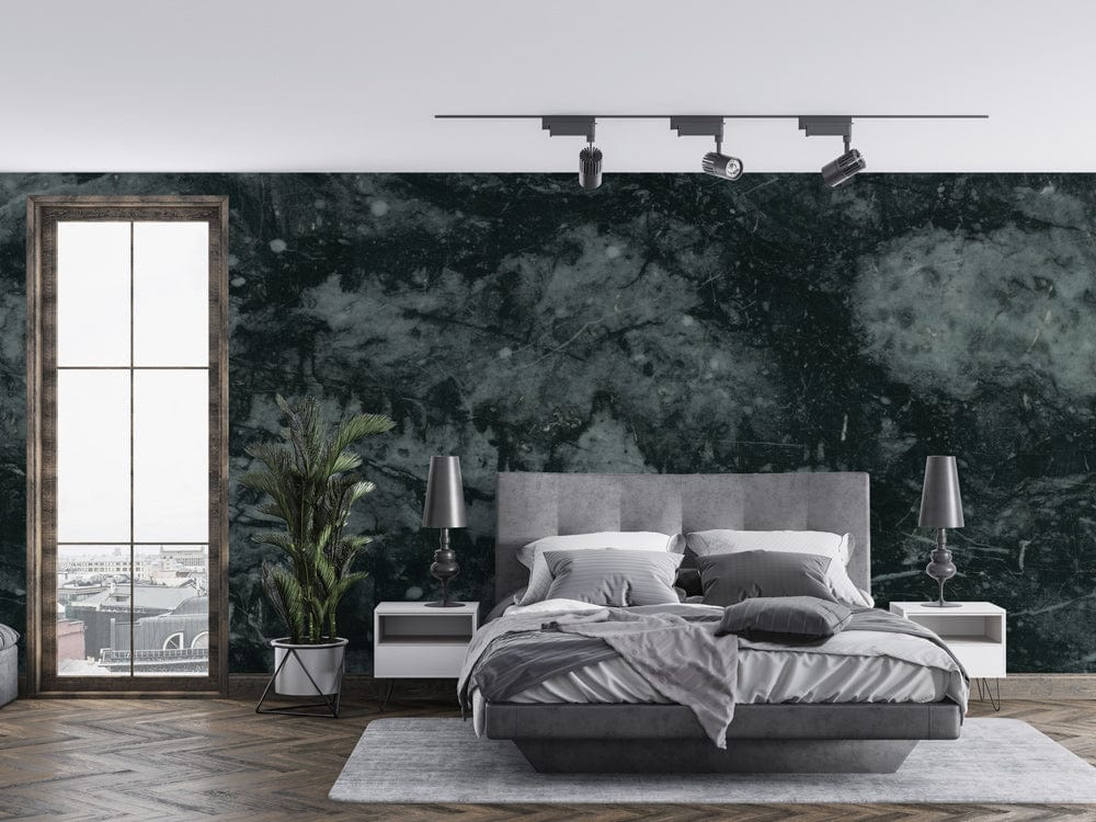 bedroom wall murals in the form of shattered jasper cystal geodes