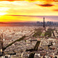 Paris panorama under sunshine customized wallpaper