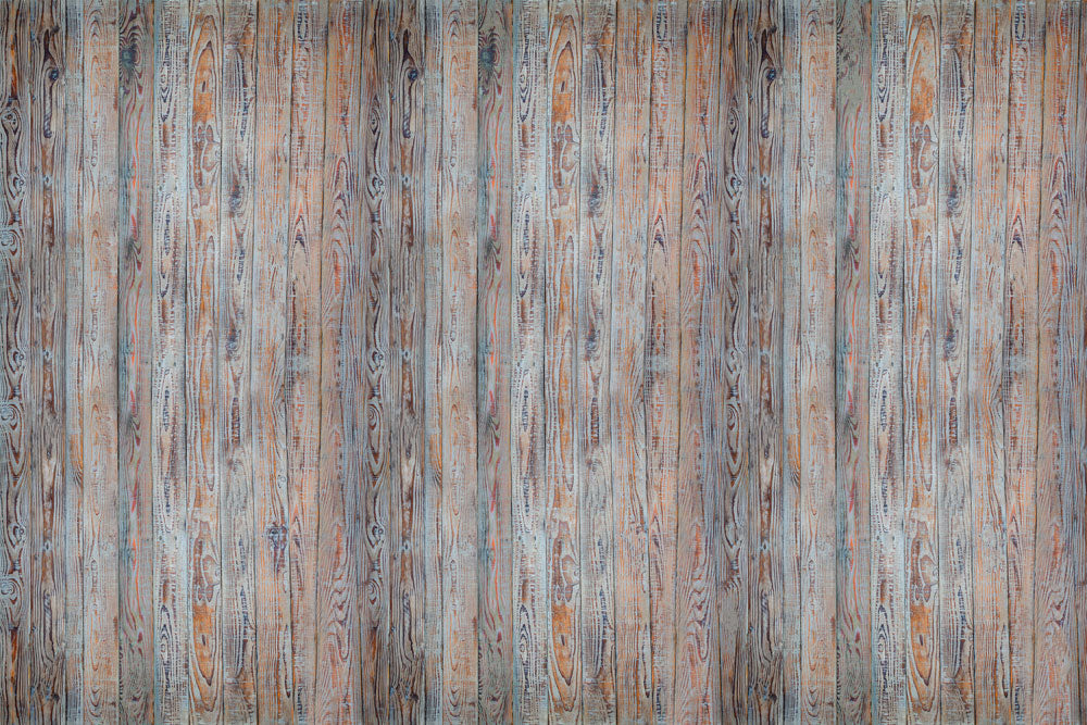 Rustic Weathered Plank Wood Mural Wallpaper