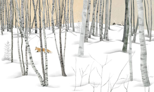 Winter Birch Forest Mural Wallpaper