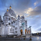 landmark of Paris: Square Louise Michel wallpaper decoration