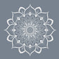 mysterious pattern of white Mandala wall murals wallpaper