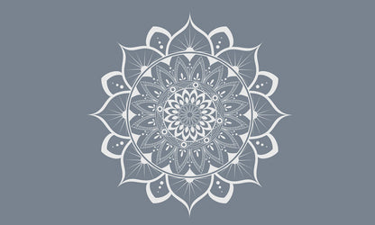 mysterious pattern of white Mandala wall murals wallpaper