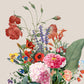 a variety of floral wall murals with a neutral background