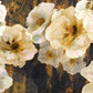 Golden Edge Floral Wallpaper Mural