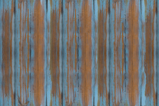 wallpaper with a wood grain and little fractures in an aged blue color