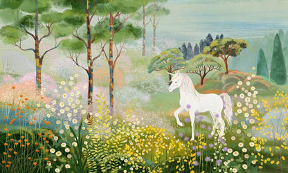 Enchanted Forest Unicorn Wall Mural