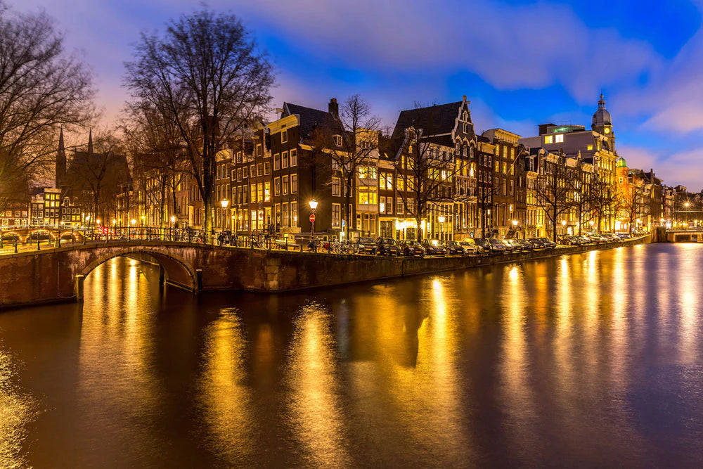 Papier Peint Panoramique Amsterdam Doré