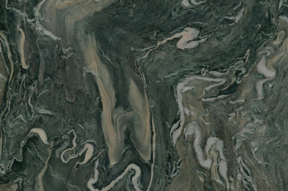 Jasper wallpaper mural with crystal geode and light fissures.