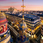 Paris in busy ligjhts at sunset customized wallpaper