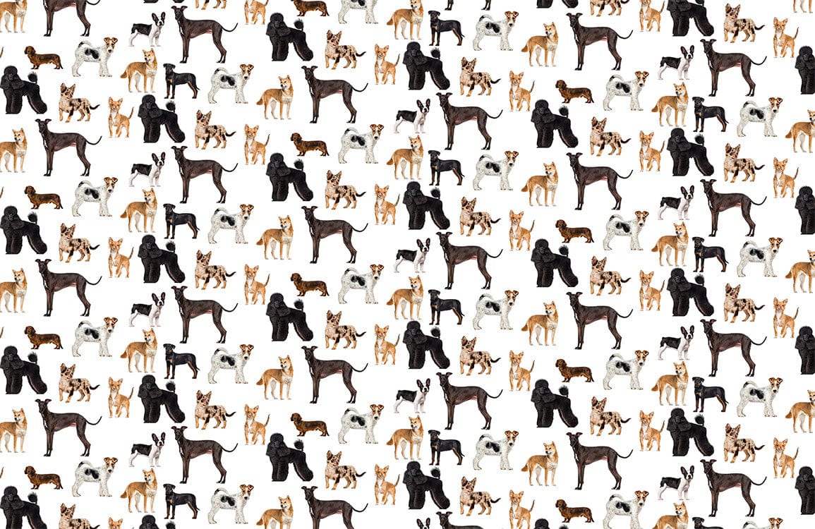 Animal Parade Canine Mural Wallpaper