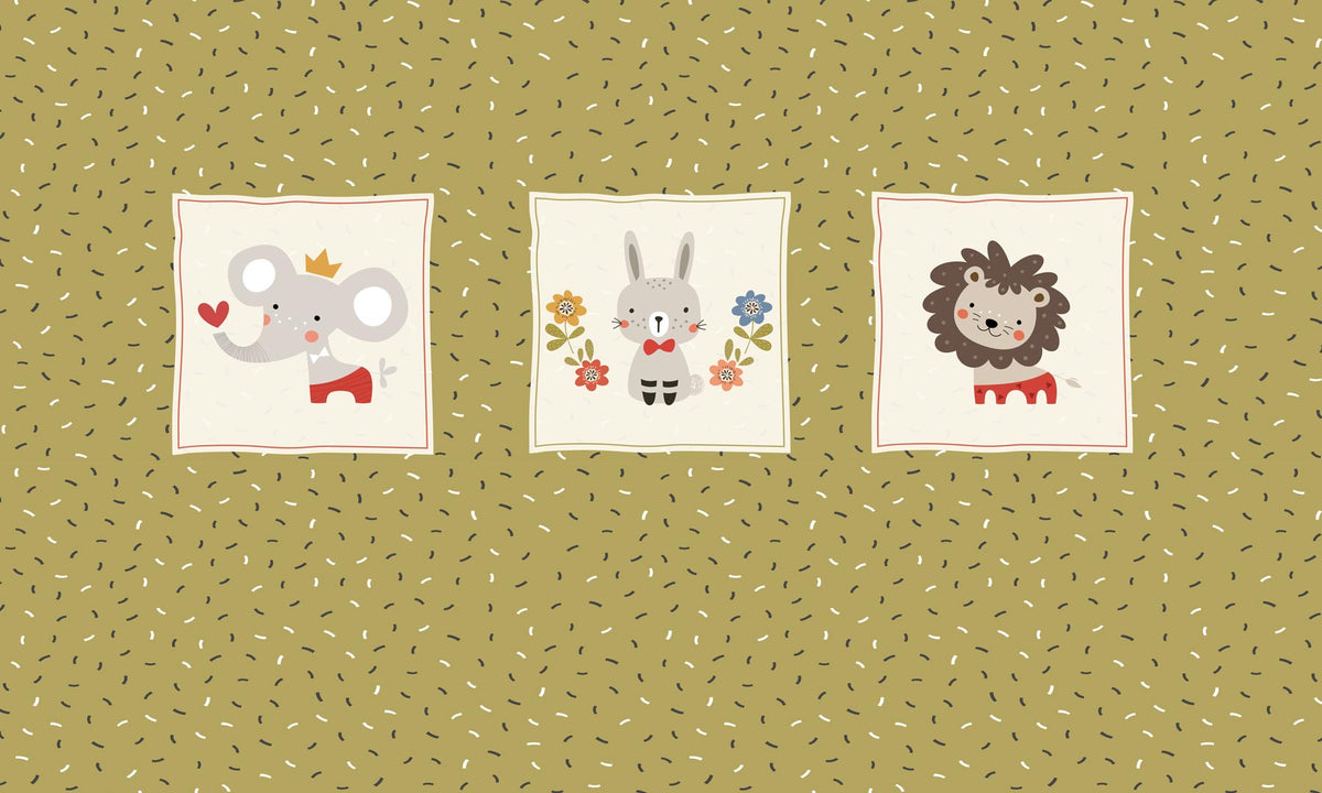 Verspielt tierische Illustrationen Kinder Wandmalerei Tapete