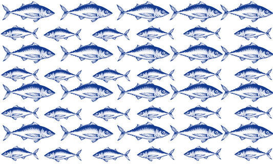 Hippie Fish Wallpaper Mural for Interior Design and Home Decoration