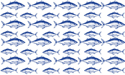 Hippie Fish Wallpaper Mural for Interior Design and Home Decoration