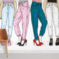 Fashion Trousers Wall Mural For Room