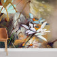 wall art murals for the house including abstract paintings of flowers