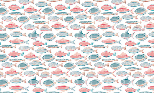 Wallpaper Mural of Flounder Fish from the Ocean to Decorate Your Home