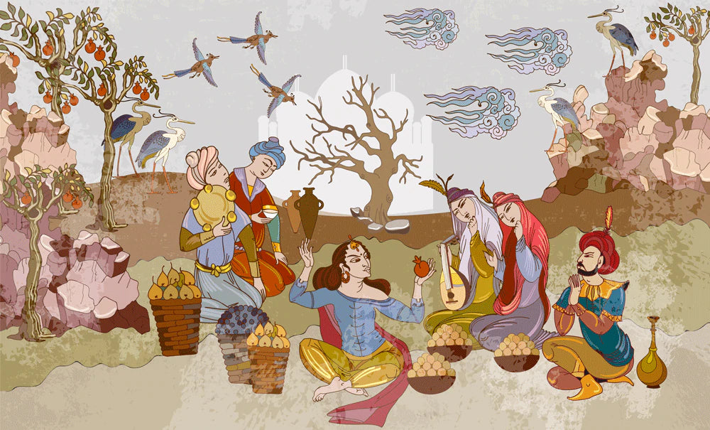 Harvest Celebration in Persians Wall Murals Wallpaper
