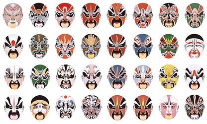 Wallpaper mural with an opera mask pattern, suitable for use in home decor