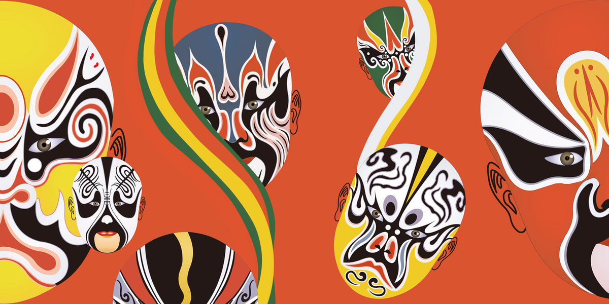 Abstract Artistic Face Illustration Mural Wallpaper