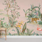 home decor murals of a pink woodland in the woods
